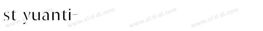st yuanti字体转换